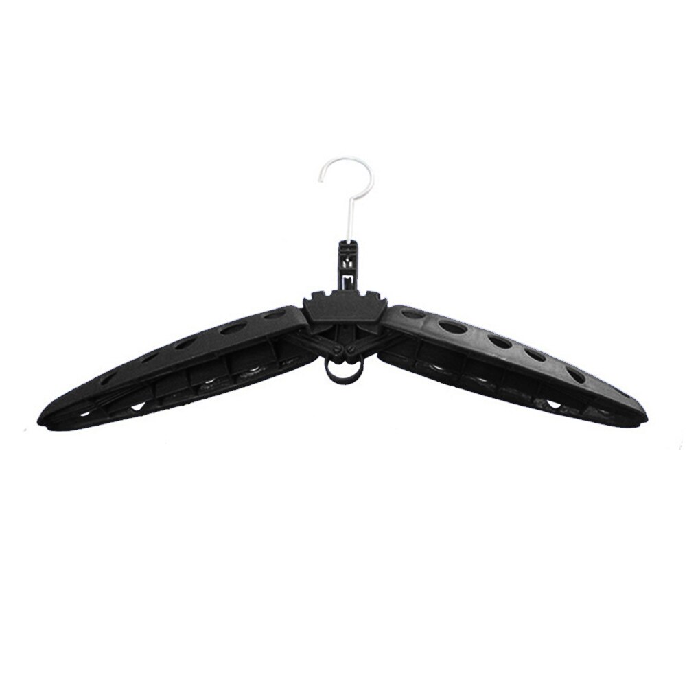 Foldable Wetsuit Hanger Stand Snorkeling Diving Surf Drysuit Drying Rack Multi-Purpose Outdoor Sports Accessories for Home Use: Black