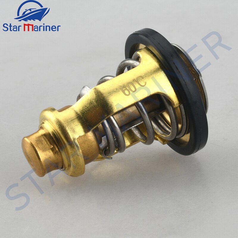 Termostat 60 stopni 67F-12411-01 dla silnika zaburtowego Yamaha F75 F80 F90 F150 VF250 części silnika łodzi maszyna 67F-12411 60 °