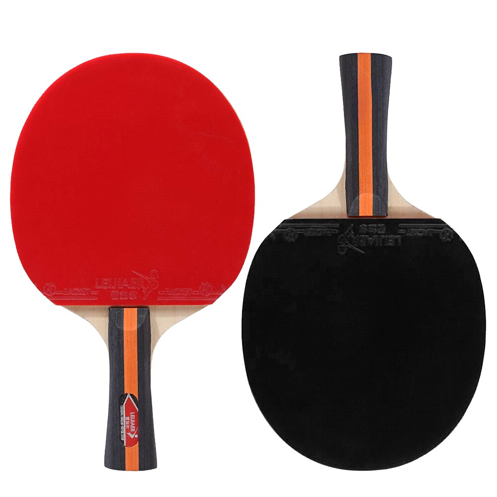 2Pcs/Lot Table Tennis Bat Racket Ping Pong Paddle Racket Set Double Face Pimples In Long Handle With Bag 3 Balls
