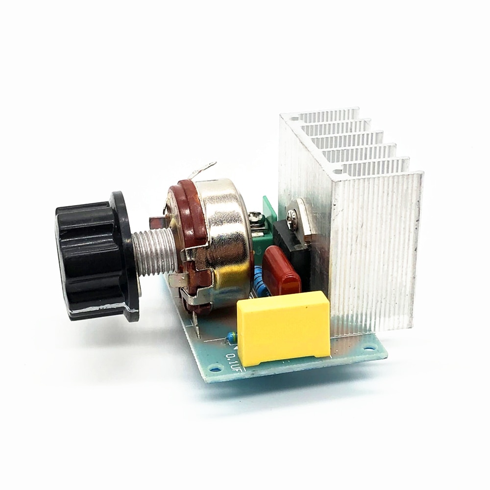 Ac 220v 4000w motor elektrisk ovn blæser regulator spændingshastighedsregulator scr dæmper højeffekt switch relæer