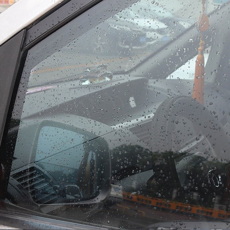 Film transparent de protection pour vitres latérales de voiture, Membrane Anti-brouillard et Anti-éblouissement, imperméable à l'eau et à la pluie, 2 pièces/ensemble