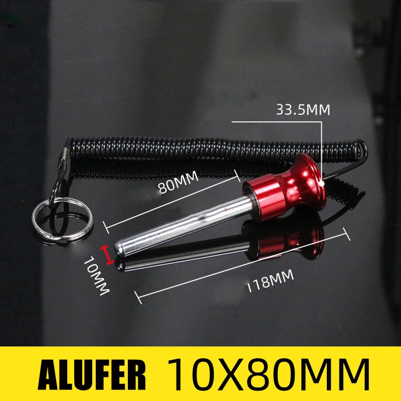 Magnetische bout Gym krachtapparatuur Gewichtsplaat Aanpassing Riemlijn Magnetische plug Pin Hoofd Fitnessapparatuur Accessoires: Bruin