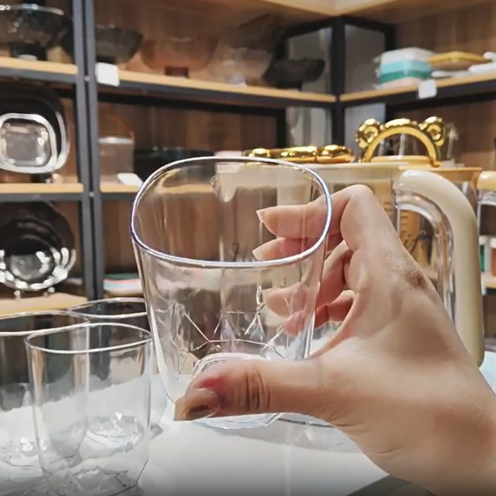 Drinkware Heat Resistant Cold Kettle Transparent with Filter and Cup Water Jug Plastic Large-capacity Water Bottle Jucie