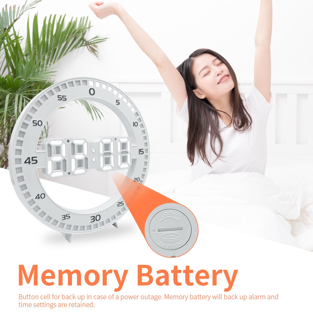 Modern Led Digital Large Wall Clock 3D Luminous Silent Electronic Creativity Jump Second Clock Home Decoration for Living Room