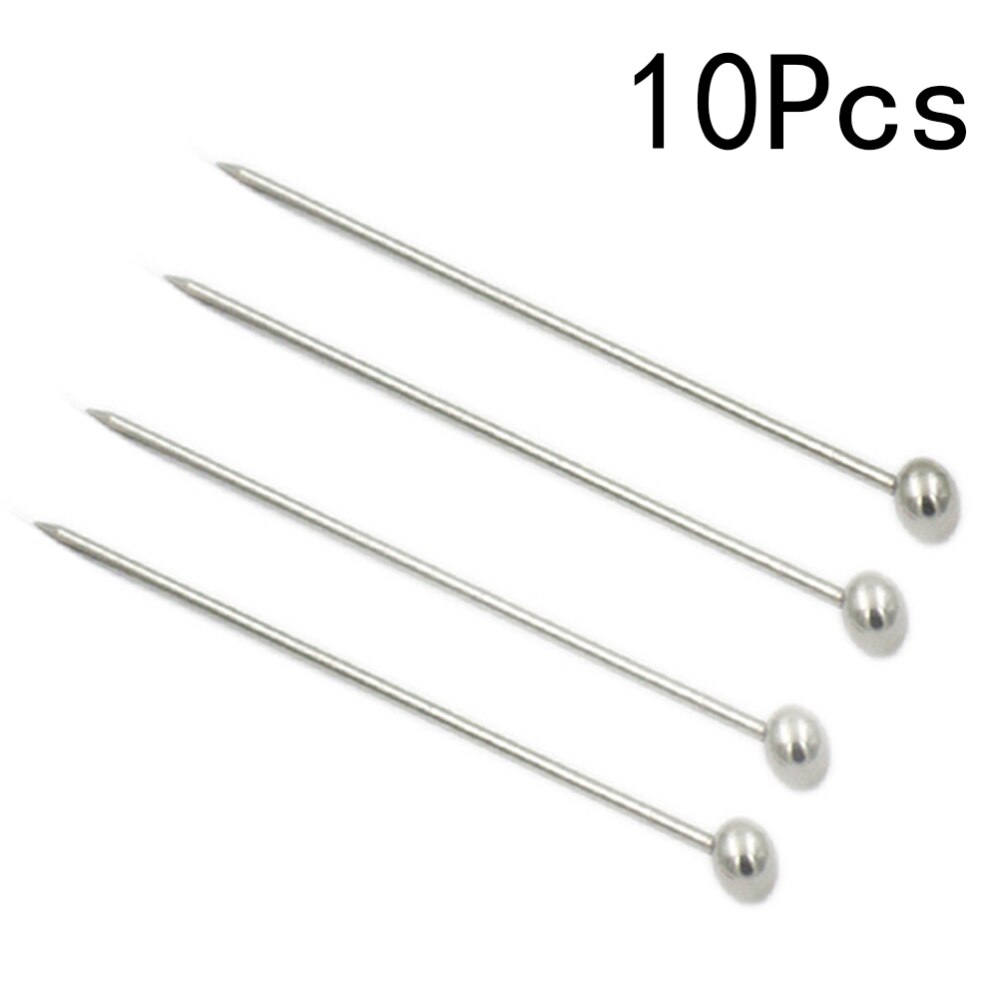 10/12/20Pcs Rvs Cocktail Picks Fruit Sticks Tandenstokers Voor Party Bar: Silver 2