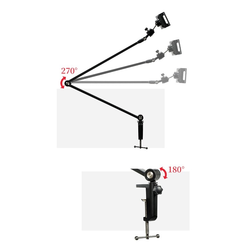 Heavy Duty Microphone Boom Arm Stand NB35 Mic Adjustable Suspension Arm Mount Stand Holder for Voice Record