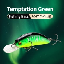 Banshee 65mm 9.3g GO-CM003 Trout Perch Fishing Lure Floating Wobbler Artificial Bait Shallow Diving Crank Minnow Crankbaits sea