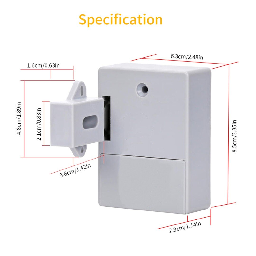 1pc Electronic Smart RFID Door Lock Automatic Digital Cabinet Intelligent Drawer Locks Safety Automatic Digital Wardrobe Locks