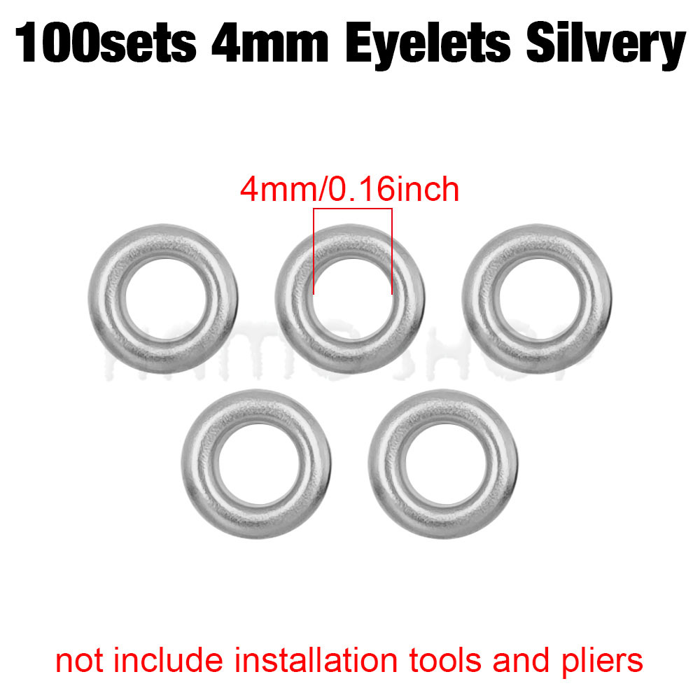 1 einstellen Ösen-Ösen-Zangen-einstellen, Ösen-See-Zangen-einstellen mit 100 setzt 4 mm Metallösen, Ösen-Werkzeug-einstellen für Lederhandwerk: Nickel