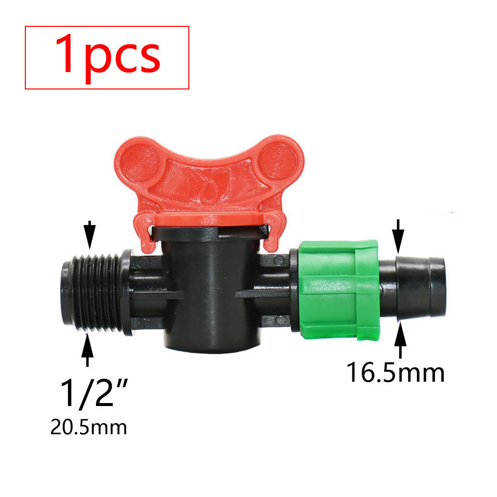 16 mm irrigatie druppeltape connectoren boerderij micro waterbesparend irrigatiesysteem slang gezamenlijke tuin waterfitting: plum