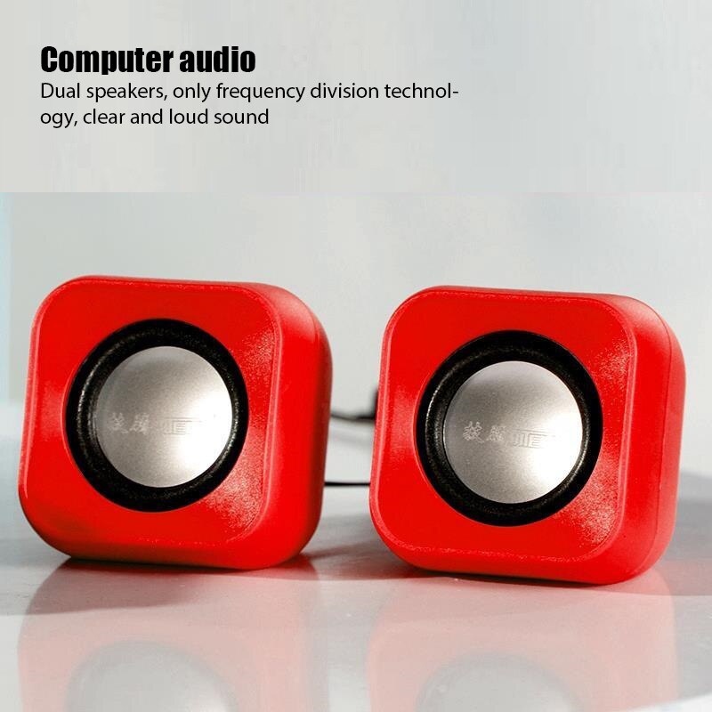 Mini Computer Speaker Usb Bedrade Luidspreker 3D Stereo Sound Surround Luidspreker Kleurrijke Subwoofer Voor Pc Laptop Notebook