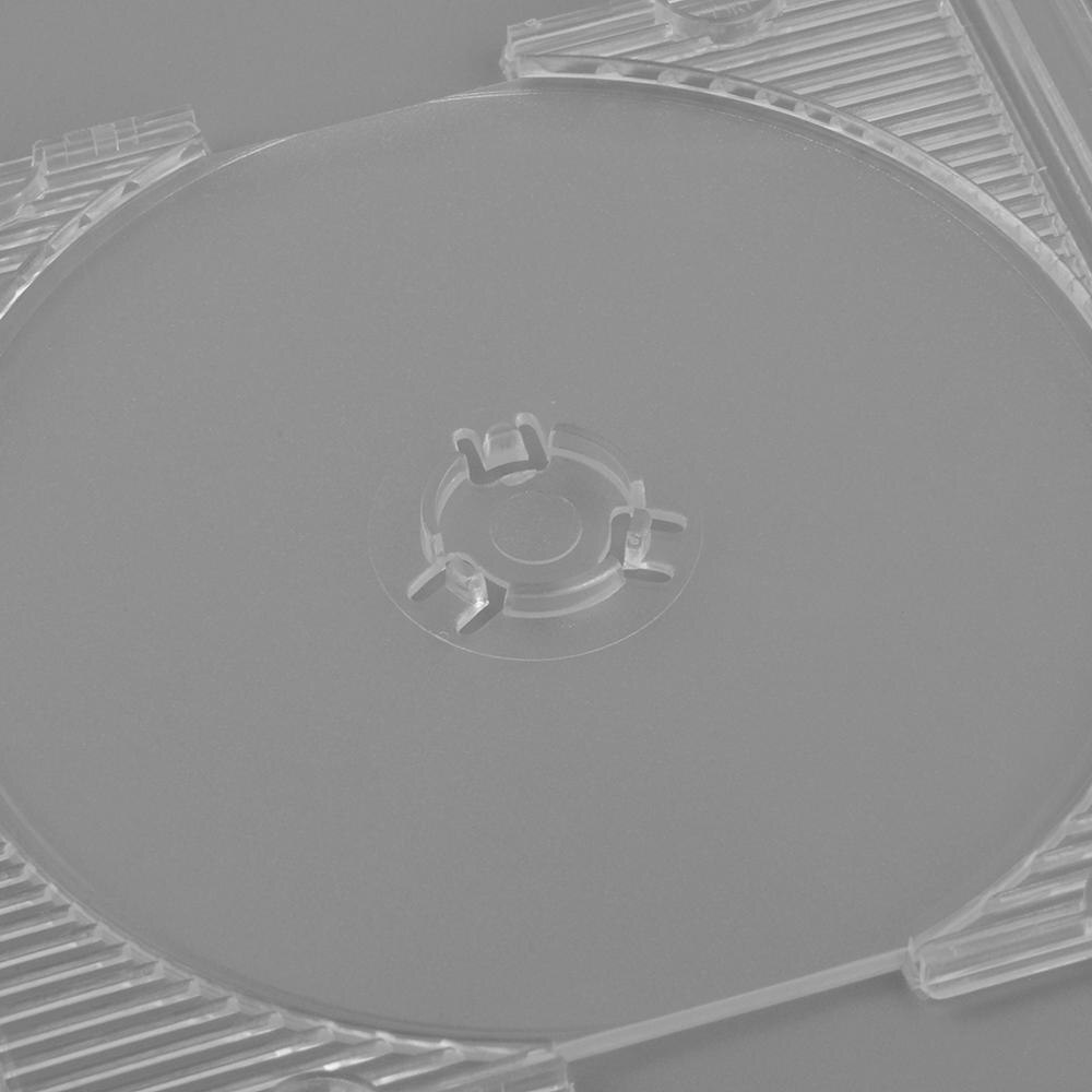 50 stk sett 3 tommers 8cm bærbar gjennomsiktig cd-etui standard størrelse dvd cd-etuier oppbevaring hard boks