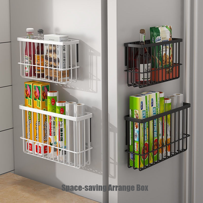 Haushalt Lagerung Gestell Kühlschrank Seite Gewürz Gestelle Magnetische Lagerung Regal Zauberstab Montiert Metall Gestell platzsparende Schaltung Kasten