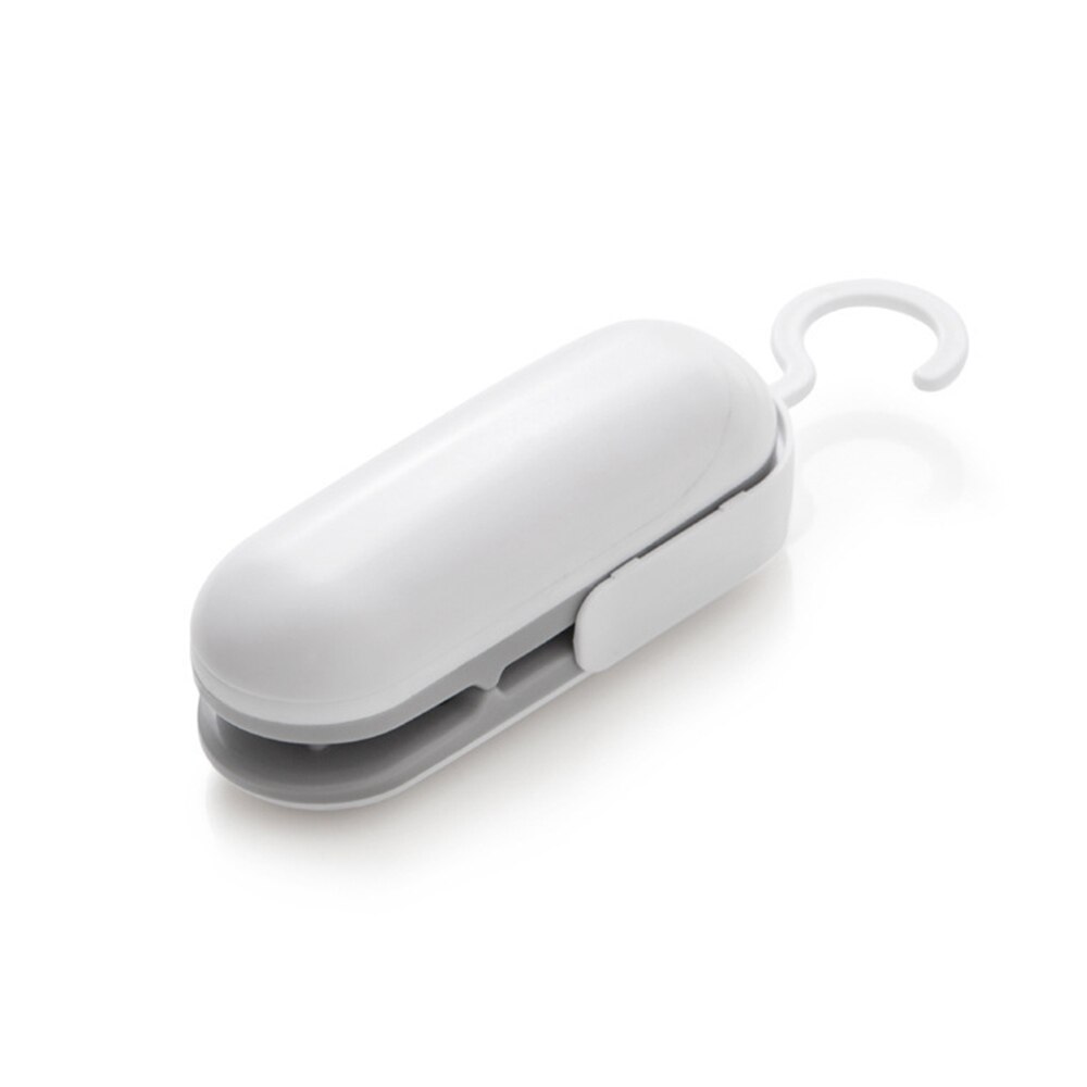 Mini Warmte Zak Sluitmachine Pakket Sealer Zakken Thermische Plastic Voedsel Zak Sluiting Draagbare Sealer Verpakking Keuken Accessoires: White-GJ