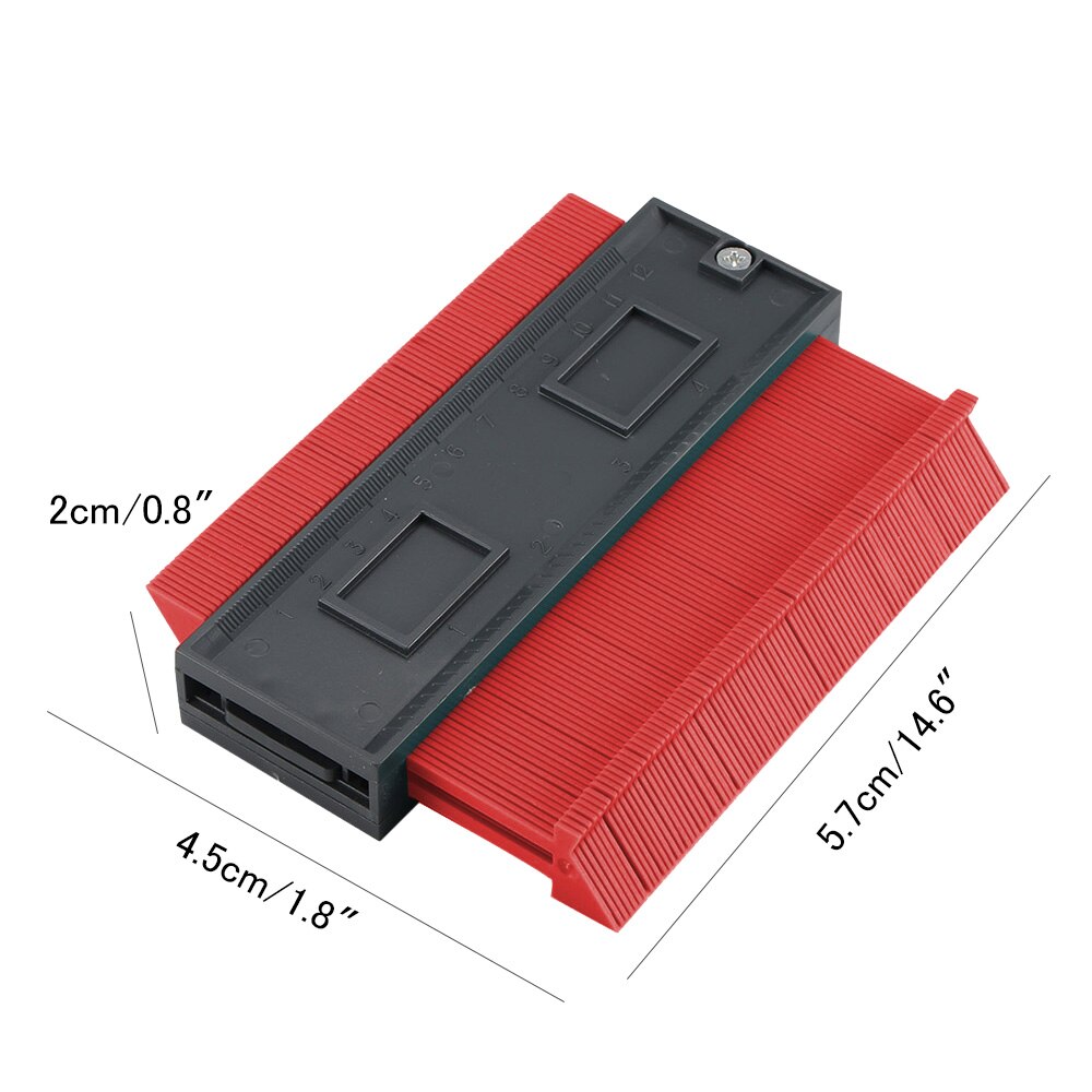 Plastic Gauge Gauges Contour Profile Copy Gauge Duplicator Standard 5 Width Wood Marking Tool Tiling Laminate Tiles General Tool