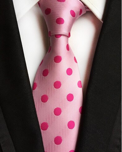 GUSLESON-Corbata de lunares florales para hombre, corbata informal de 8cm de seda, azul y rojo, de negocios, boda, corbatas formales para el cuello, accesorios: 22