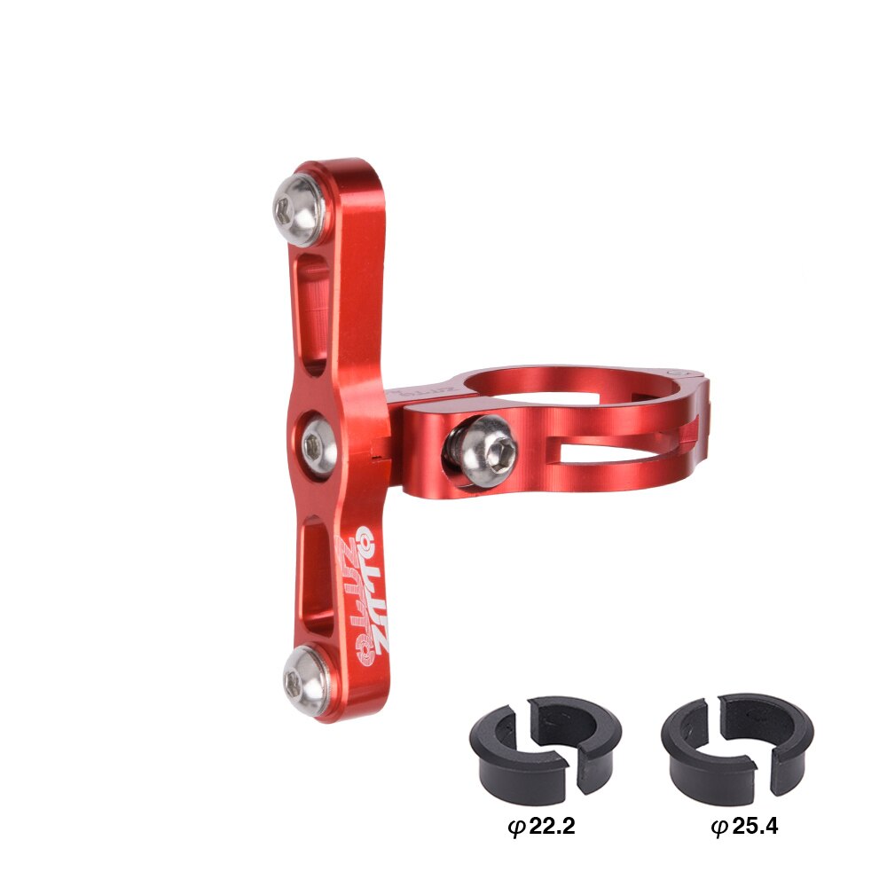Bike Bicycle Cycling Outdoor Water Bottle Clamp Cage Holder Adapter Support Transition Socket Handlebar Mount: Red