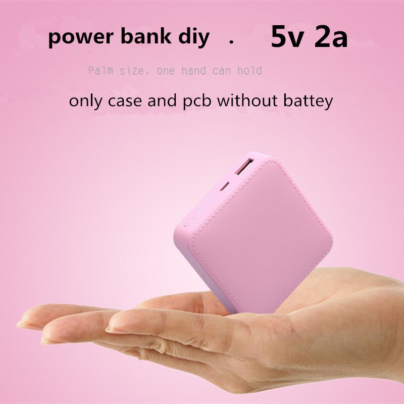 Kit caso banco de potência 3 18650 diy carregador de bateria para o telefone caixa de armazenamento de bateria de plástico 5v1a saída pcb