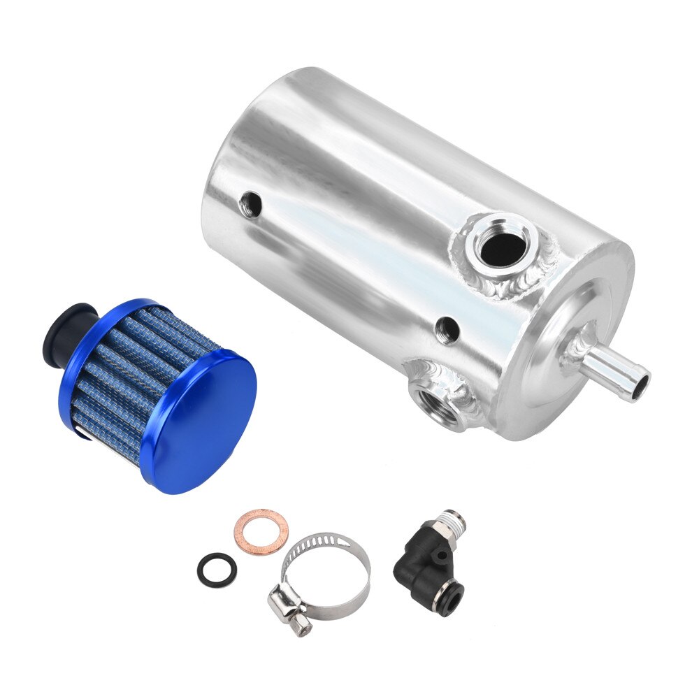 Dropshipping di stile dell'automobile del motore di corsa dell'automobile della lega del filtro da 500ml dello sfiatatoio del serbatoio dell'olio da 0,5 litri