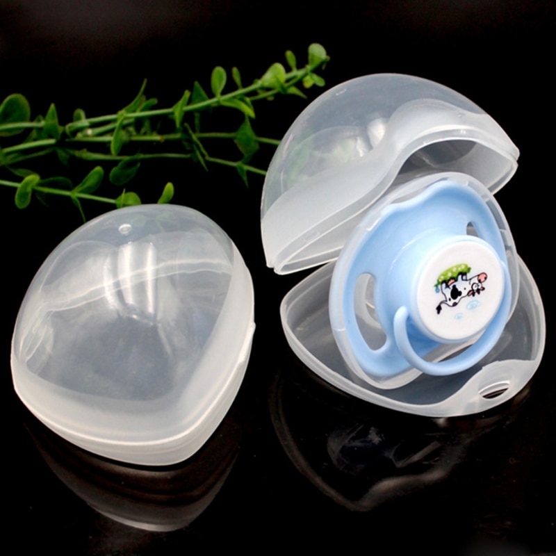 Bærbar baby brystvorte kasse dreng pige spædbarn sut holder i holderen sutter kasse sut holder
