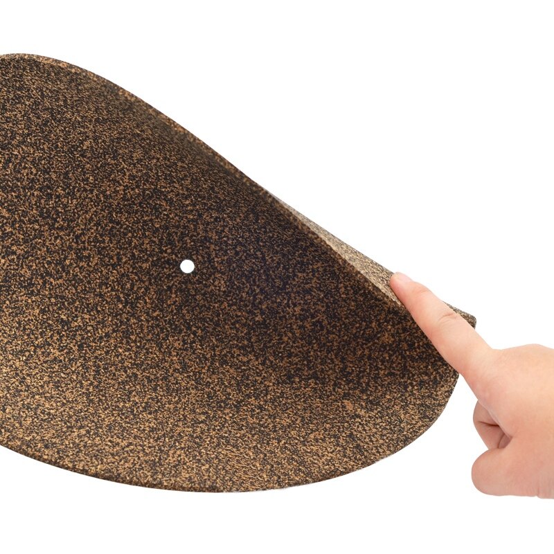 Cork & Rubber Turntable Platter Mat Slipmat Anti-Static for LP Vinyl Record