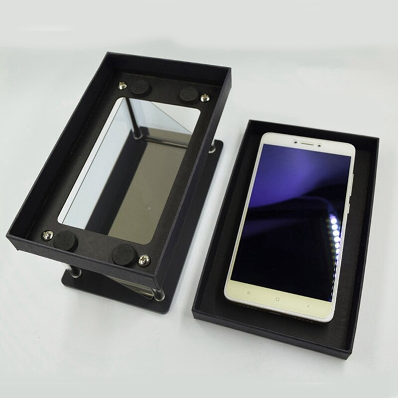 Holografische 3d mobiele telefoon projector holografische projectie mobiele telefoon 3d projectie 3d holografische 180 graden weergave