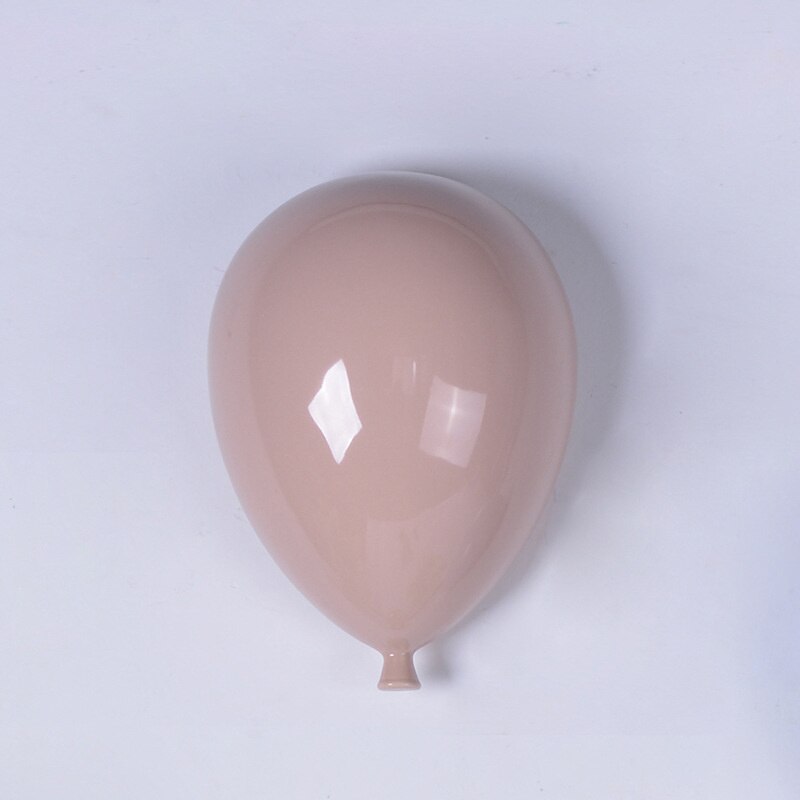Ballon en céramique, décoration murale suspendue, sculpture artistique pour chambre d&#39;enfants, décoration pour la maison: Pink