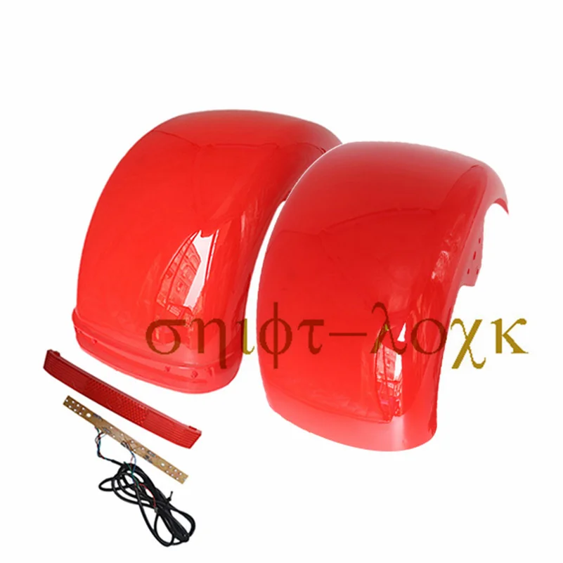 225/55-8 18 x 9.50-8 225/40-10 dekkskjermer med baklykter plastskall foran og bakskjerm for citycoco elektriske sparkesykkeldeler