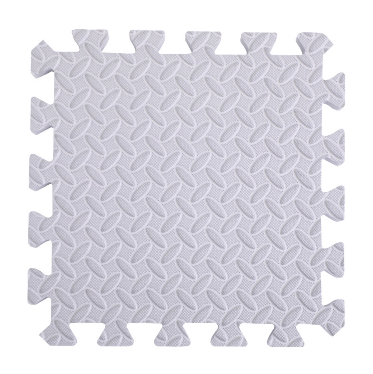 Alfombrilla de goma EVA de 30x30cm para suelo, alfombrilla de espuma suave antideslizante para gimnasio, para hacer ejercicio y Yoga, 12 piezas: 12ps-white
