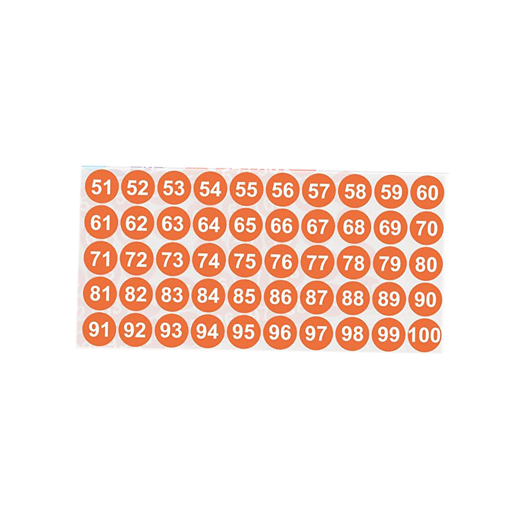 Etiketten Nummerstickers 1-50 Nummerstickers Opeenvolgende nummerstickers Zelfklevende sticker Waterdichte opslagclassificatie: Blau