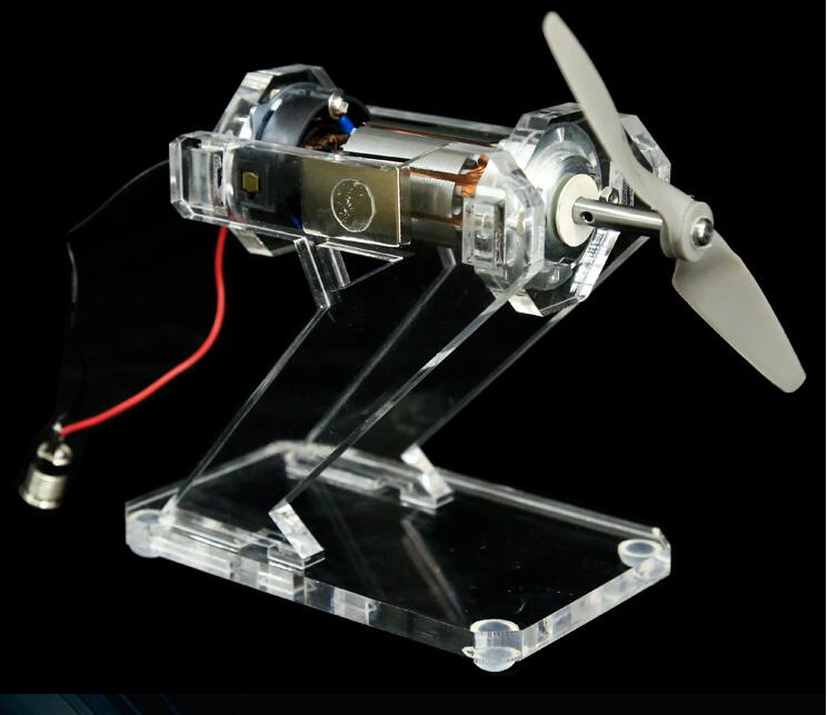 12V Geborsteld Motor Demonstratie Model Met Ventilator Natuurkunde Experiment Verwijderbare Onderwijs Instrument
