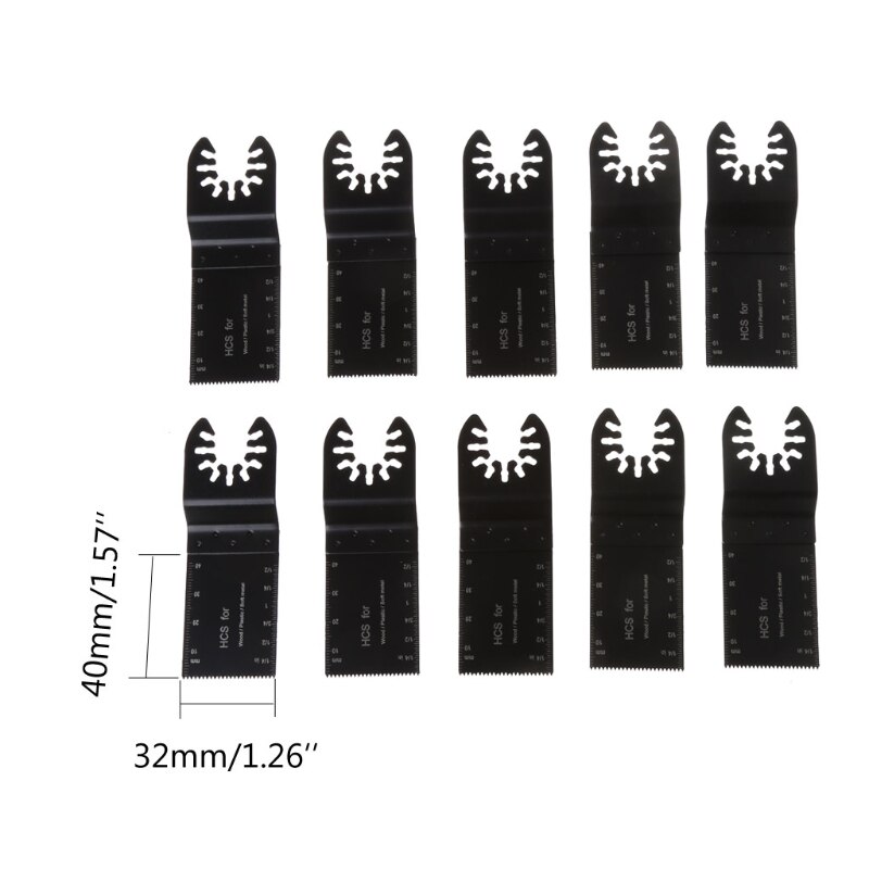 10 Pcs Oscillerende Multitool Zaagbladen Set Voor Fein Multimaster Porter Kabel