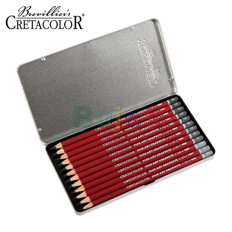 Imported from Austria CRETACOLOR graphite sketch pencil set 6/12/24 pcs graphite pencil sketch Iron box art supplies
