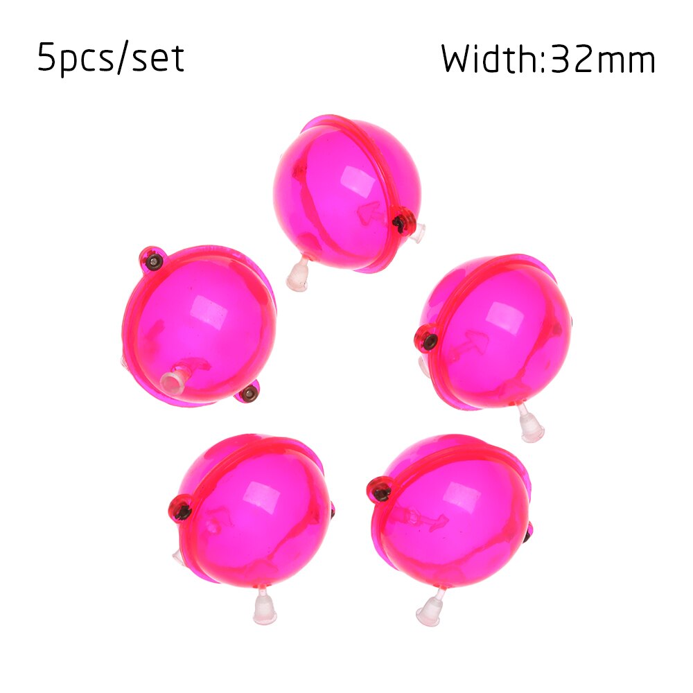 5PCS Plastic Fishing Float Balls Sea Fishing Bubble Floats Tackle Water Ball Hollow Balls Fishing Accessory 25/32/40/47mm: Red   32mm