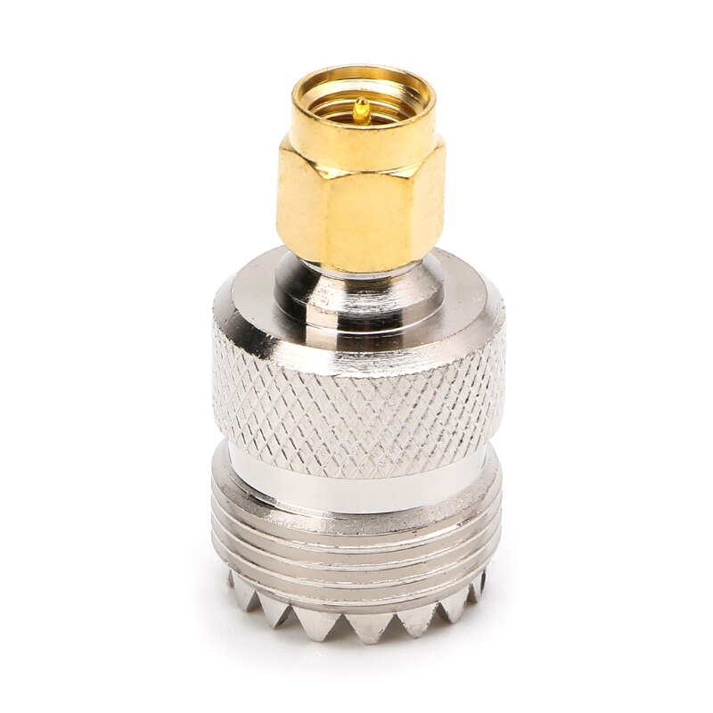 UHF SO-239 SO239 Female to SMA Male Plug Connector Coaxial Adapter