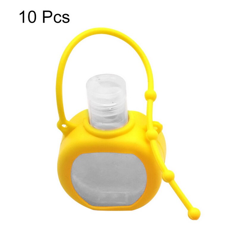 30ml Portable Empty Bottle Hand Sanitizer Bottle with Detachable Silicone Protective Case Liquid Soap Container