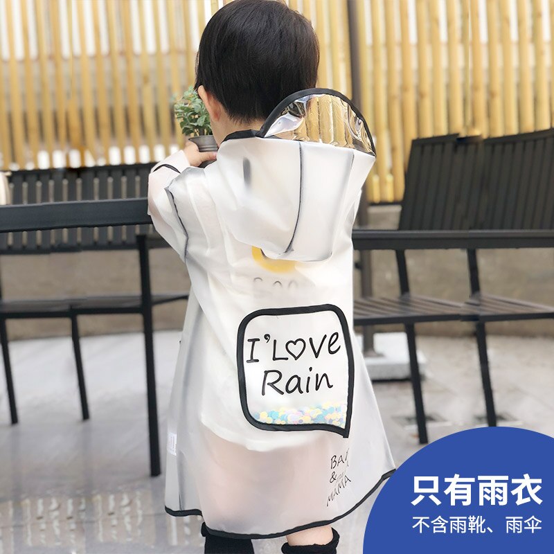 Waterproof Nylon Raincoat Jacket Kids Plastic Raincoat Kids Boys Lightweight Outdoor Capa De Chuva Infantil Rain Gear JJ60YY: B / M