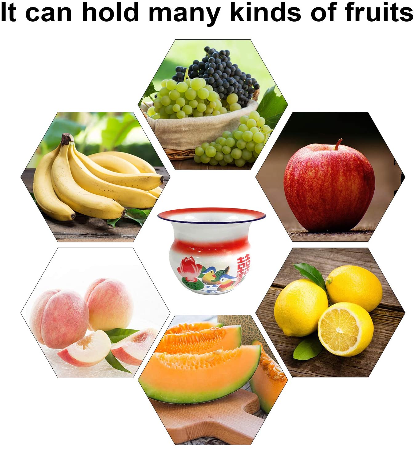 1960s Chinese Traditional Fruit Basket Chinese Vase Antique Kitchen Tool Champagne Ice Bucket Wedding Decorations