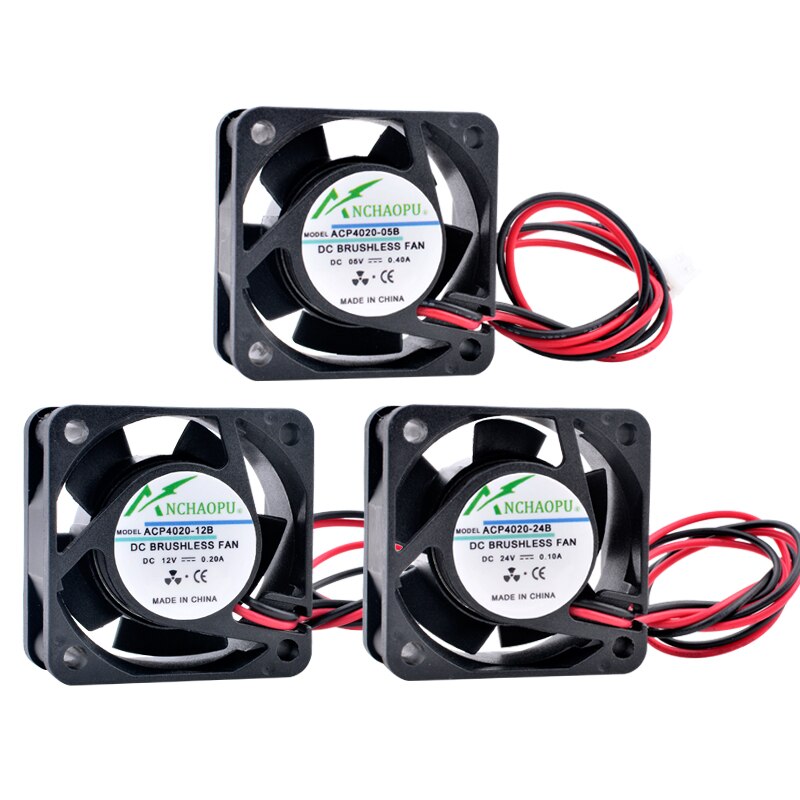 ACP4020 4cm 40mm ventilateur 40x40x20mm DC5V 12V 24V ventilateur de refroidissement pour onduleur routeur onduleur alimentation