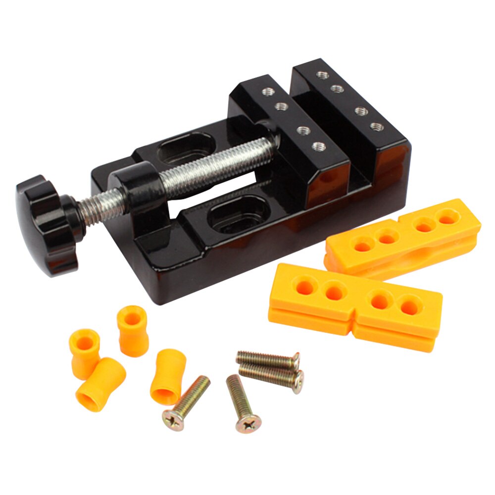 Bench Vise Cast Iron Bench Vise Opening Parallel Flat Pliers Drill Press DIY Accessories Carving Supplies Table Vice: Green