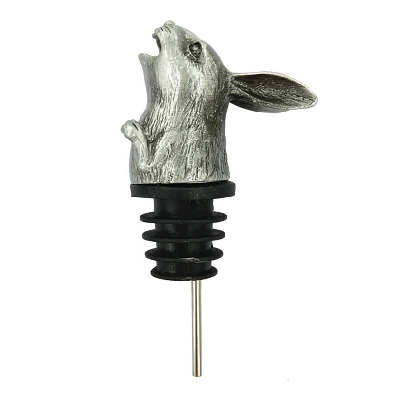 Pasen Cartoon Bunny Wijn Flessenstop Schenktuit Leuke Konijn Zinklegering Bar Tool Voor Huis Keuken Bruiloft Champagne Drank: BN-1