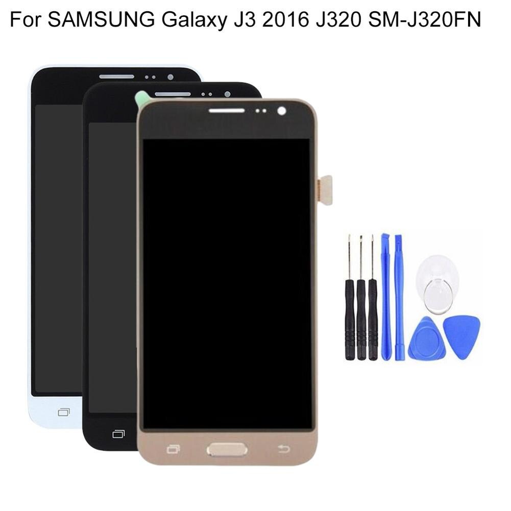 Voor Samsung Galaxy J3 J320 SM-J320FN L Lcd Touch Screen Digitizer Vergadering Kan Aanpassen Helderheid