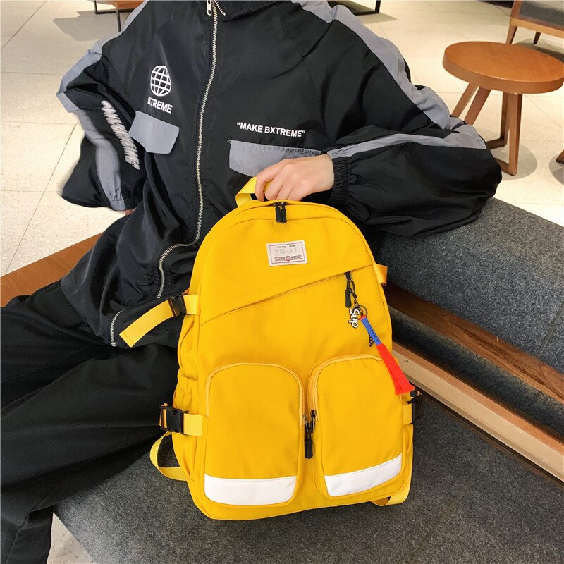 HOCODO Multi Tasche Frauen Rucksack unisex Schüler Bookbag Wasserdichte Nylon Große Kapazität Reise Rucksack Weibliche Schul