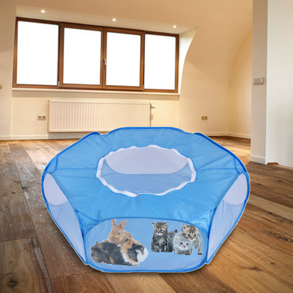 Taşınabilir katlanır hayvan çadır köpek evi kafes köpek kedi çadır oyun