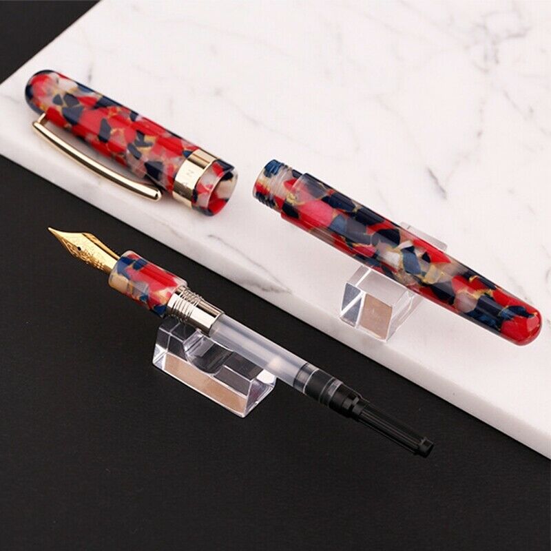 Stylo plume allemand moonman  m300, plume en résine acrylique, étui pour 0.5mm stylos à encre, stylo plume classique, fournitures scolaires et de bureau