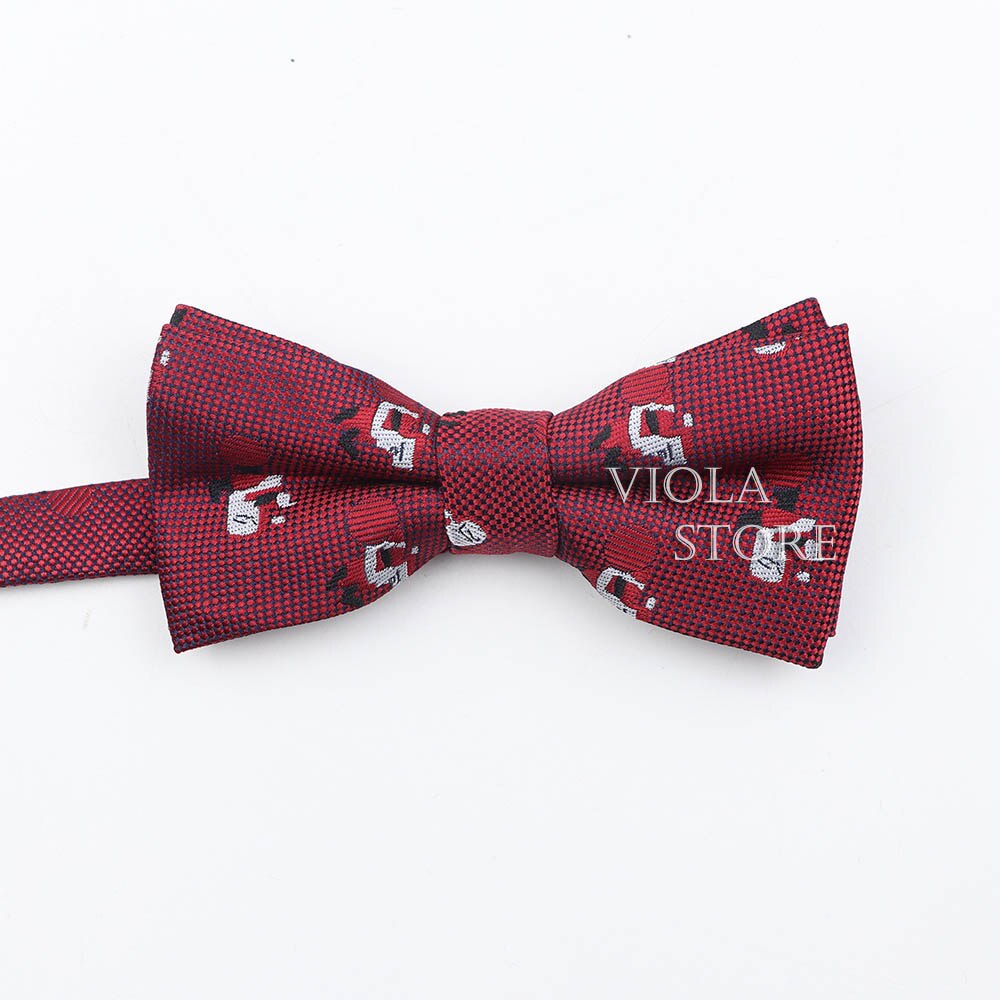 Pajarita de Papá Noel, padre e hijo, conjunto de poliéster, copo de nieve, para Navidad, para hombres y niños, accesorio para corbata: Kids 4