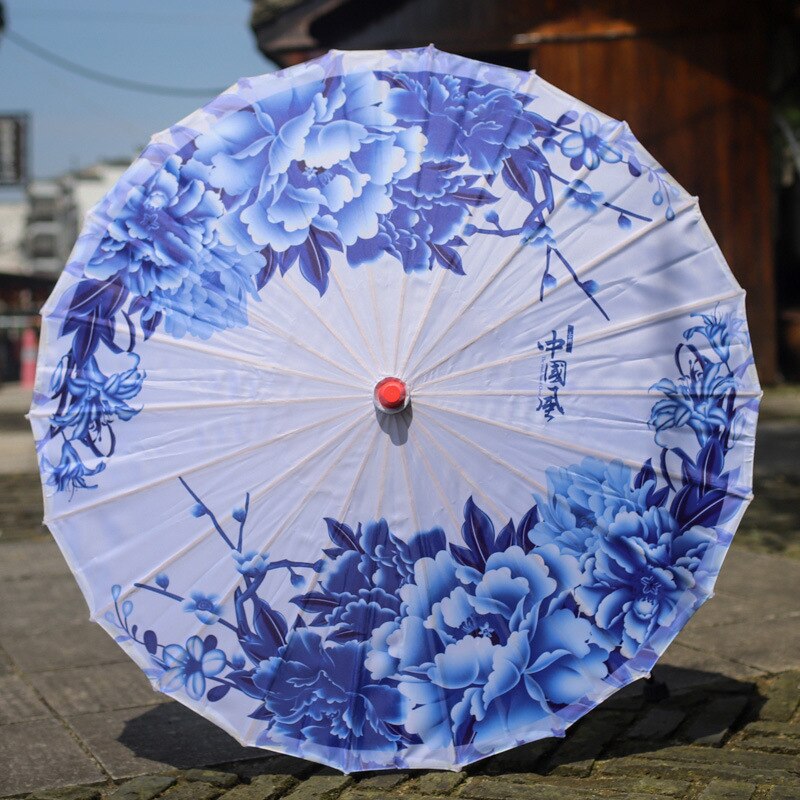 Paraply regn kvinder nedhængt loft dekoration paraply cheongsam antik olieret papir paraply fotografi fotografi parasol: 03 kinesisk stil
