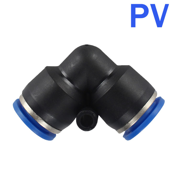 Pneumatiske fittings hurtigkobling luftslange rørforbindelser plast pu py  pe 4mm 6mm 8mm 10mm 12mm stik ind i stikkontakt: Sort / 1/2 "
