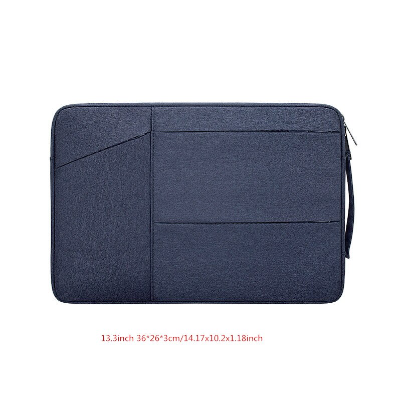 Przenośny neseser Laptop Liner torby męskie damskie Tote odporny na wstrząsy wodoodporny pokrowiec na dokumenty biurowe: Navy S