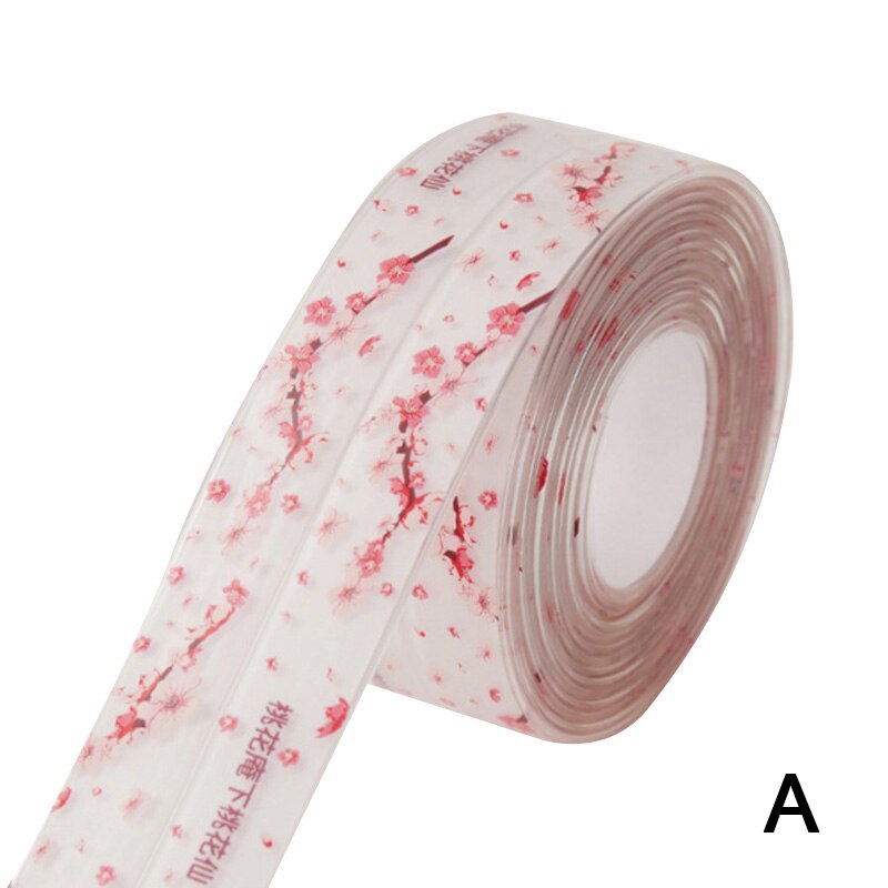 38MM Caulk Strip Tape For Bathtub Bathroom Caulk Tape Self Adhesive PVC Waterproof Sealing Tape Edge Protector For Kitchen: Transparent A